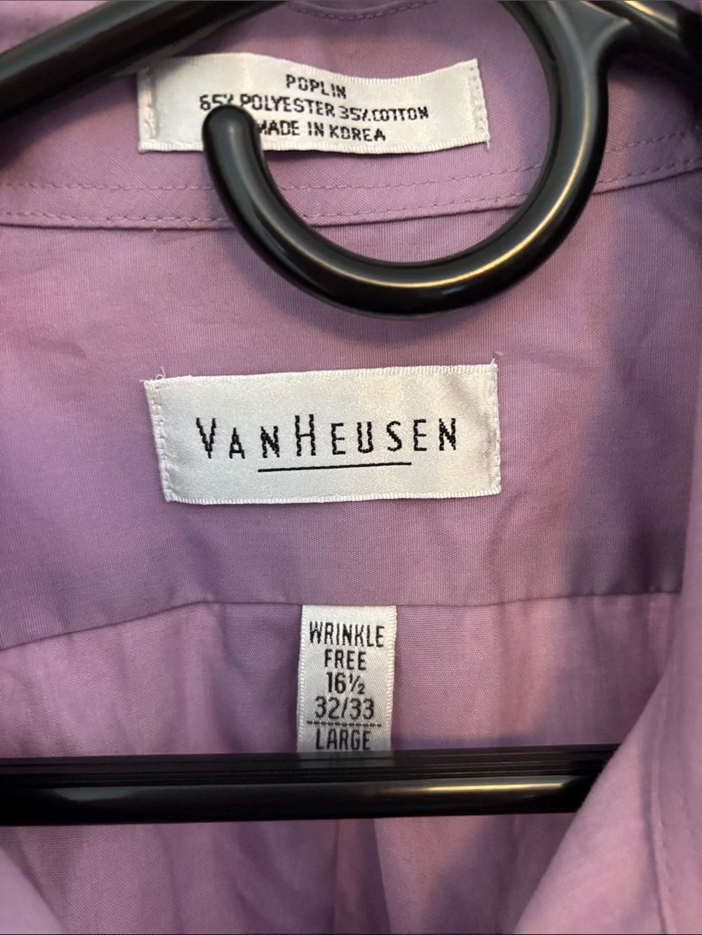 Van Heusen Men’s Purple Button-Up Dress Shirt